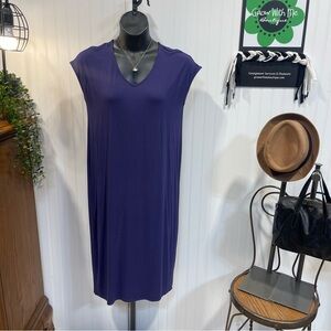 Eileen Fisher Deep Purple dress small